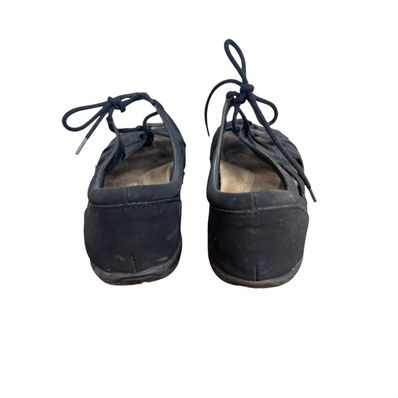 Earth Spirit SZ 7.5 Gigi Sandals Black Ghillie Lace Up Open Toe Gladiator Vegan - Picture 6 of 8